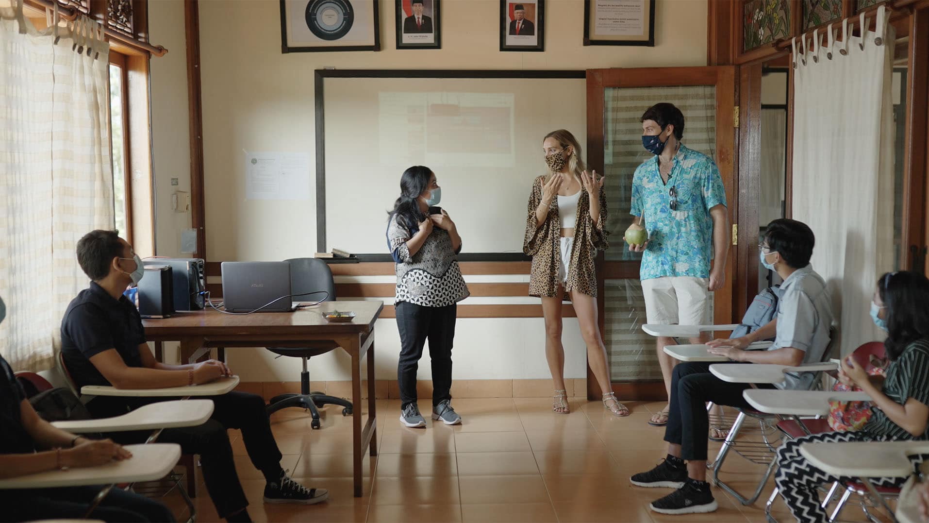 Behind the scenes from a video production in Bali.