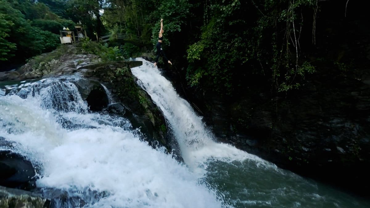 Cliff jumping